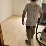 Rénovation parquet érable par ponçage et vitrification Fortschwihr près Colmar