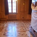 Rénovation ponçage parquet ancien Rimbach près Guebwiller Hotel Les Violettes